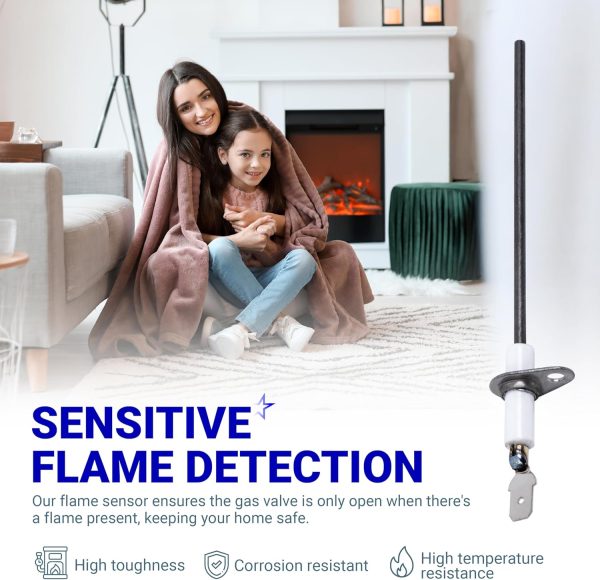BlueStars Furnace Flame Sensor 52W29 Metal Replacement-2