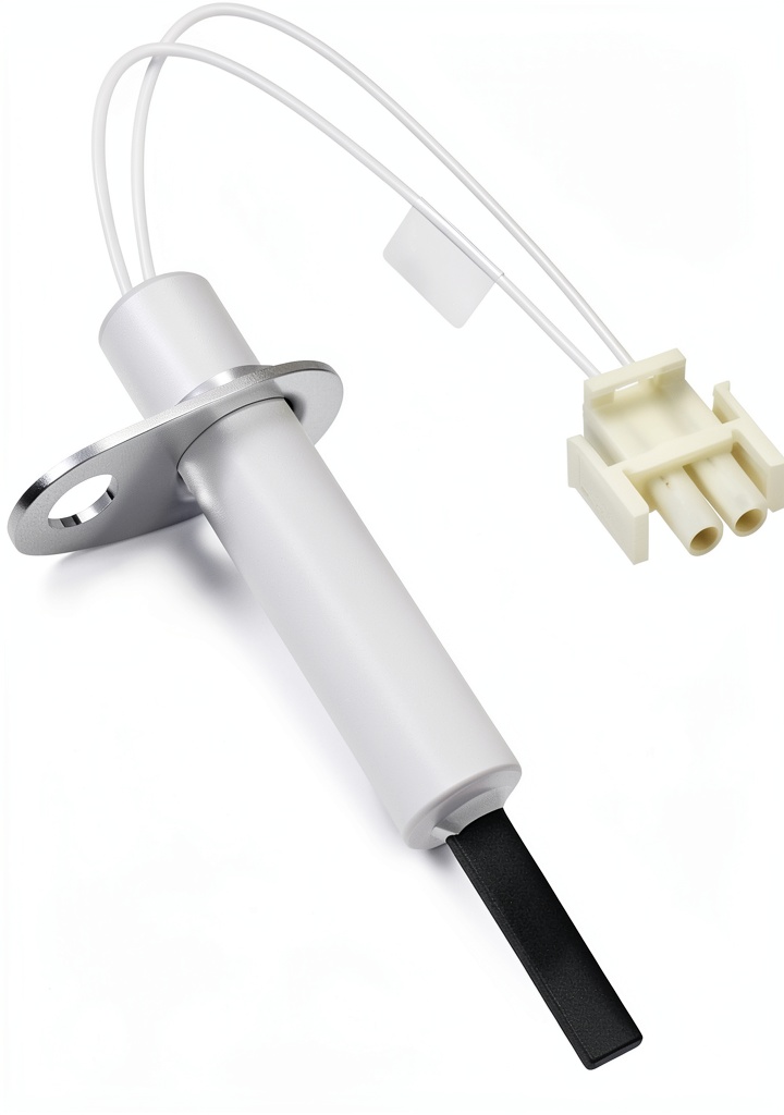 NISHCON Furnace Hot Surface Ignitor displayed with packaging and dimensions