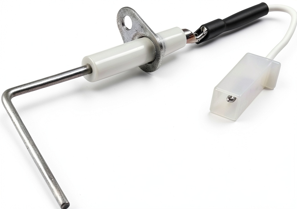 Packard furnace ignitor sensor showing dimensions and connections