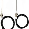 METER STAR M101 Threaded 6.4mm Ceramic Spark Plug with 900mm Wire 2pcs-0