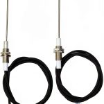 METER STAR M101 Threaded 6.4mm Ceramic Spark Plug with 900mm Wire 2pcs-0