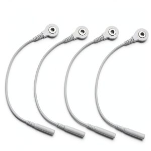 Electrode Lead Wire Adapter 4 Pack – 2mm to 3.5mm Snap, LODMOD Copper-0