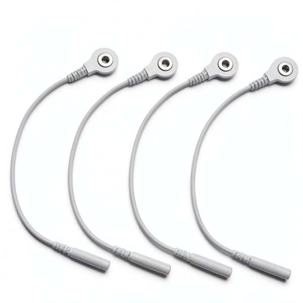 Electrode Lead Wire Adapter 4 Pack – 2mm to 3.5mm Snap, LODMOD Copper-0