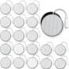 SM Electrodes TENS Unit Replacement Pads for TENS | 2'' Round Electrodes Pads for TENS Unit | Latex-Free Reusable Eletrode Pads for TENS Machine 20PCS-0