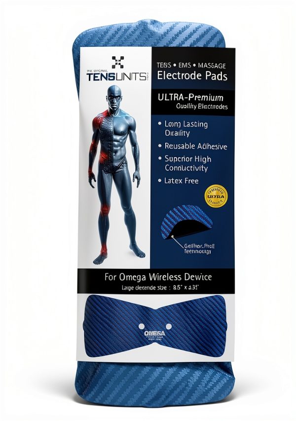 Replacement Electrode Pad 8.5" x 3.5" for EMS/TENS (5)-2