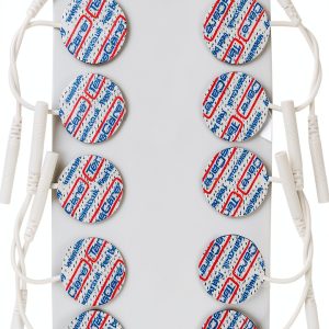 TensCare - 1in Cicrular Reusable Electrodes. Perfect for use with TENS, EMS, Micro Current and IFT. Great for Small Locations Such as Hands and Face. 1 Pack of 10 Electrodes-0