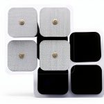 LotFancy TENS Unit Replacement Pads, 40 Pcs 2x2 Snap Electrodes Pads, Reusable Tens Pads for EMS Muscle Stimulator, Using 3.5mm Snap Connector-0