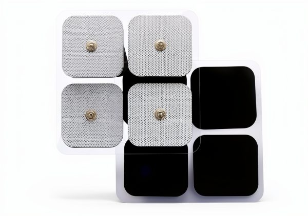 LotFancy TENS Unit Replacement Pads, 40 Pcs 2x2 Snap Electrodes Pads, Reusable Tens Pads for EMS Muscle Stimulator, Using 3.5mm Snap Connector-0