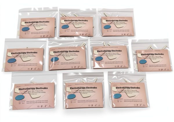 Therapist’s Choice 40 Electrode Pads Per Pack, Medical Grade for TENS and EMS Units Electrodes. 2"x2" Square, White Cloth Topping,100% Satisfaction Guarantee-1