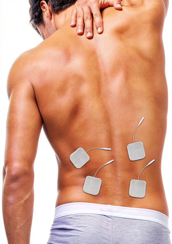 TENS Unit Pads 2"X2" 48 Pcs Replacement Pads Electrode Patches for Electrotherapy-7