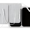 LotFancy TENS Unit Electrode Pads, 40Pcs 2" x 3.5" TENS Unit Replacement Pads, Large Size Reusable Rectangular TENS Pads for Electrotherapy EMS Massager-0